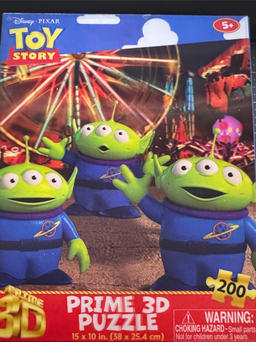 Disney Toy Story 3 Green Aliens Blue Suits 200-Piece Puzzle
